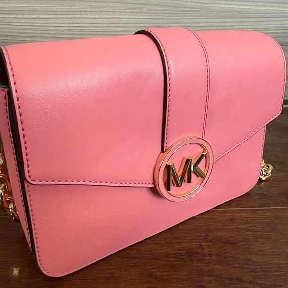 Michael Kors Carmen Medium Convertible Shoulder Bag Tea Rose - Picture 7 of 8